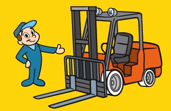 Types Of Forklifts Illustration